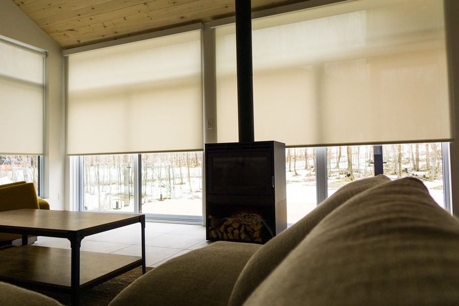 Clara motorized roller shade system